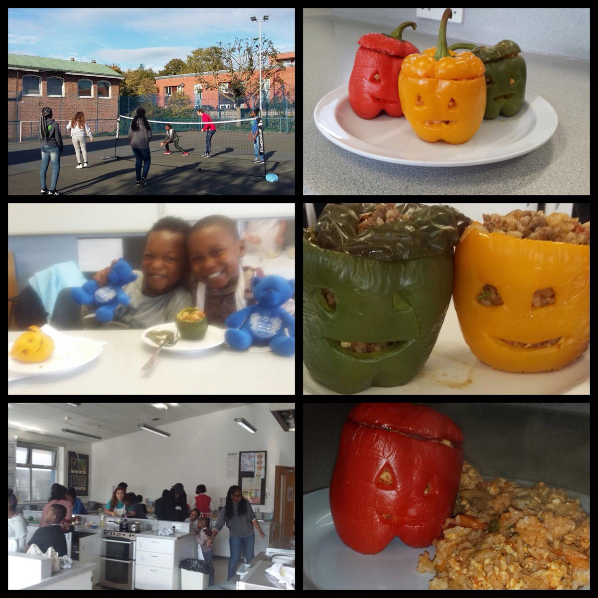 QPRHealthStars's tweet photo. Rounded off a fantastic week today at QPR Healthy Hearts, Happy Families playing Volleyball 🏐 and making Halloween stuffed peppers 🎃 #health https://t.co/iv6YZzZAuq