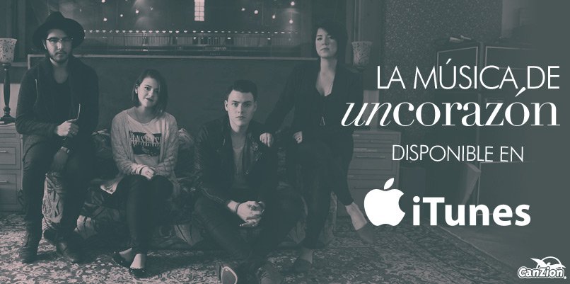 CanZion's tweet photo. Ahora puedes disfrutar la música de @uncorazonorg de su álbum #Espejos. Disponible en #iTunes ➜ https://t.co/YAg6aGVGGJ https://t.co/woJh9LQhPy