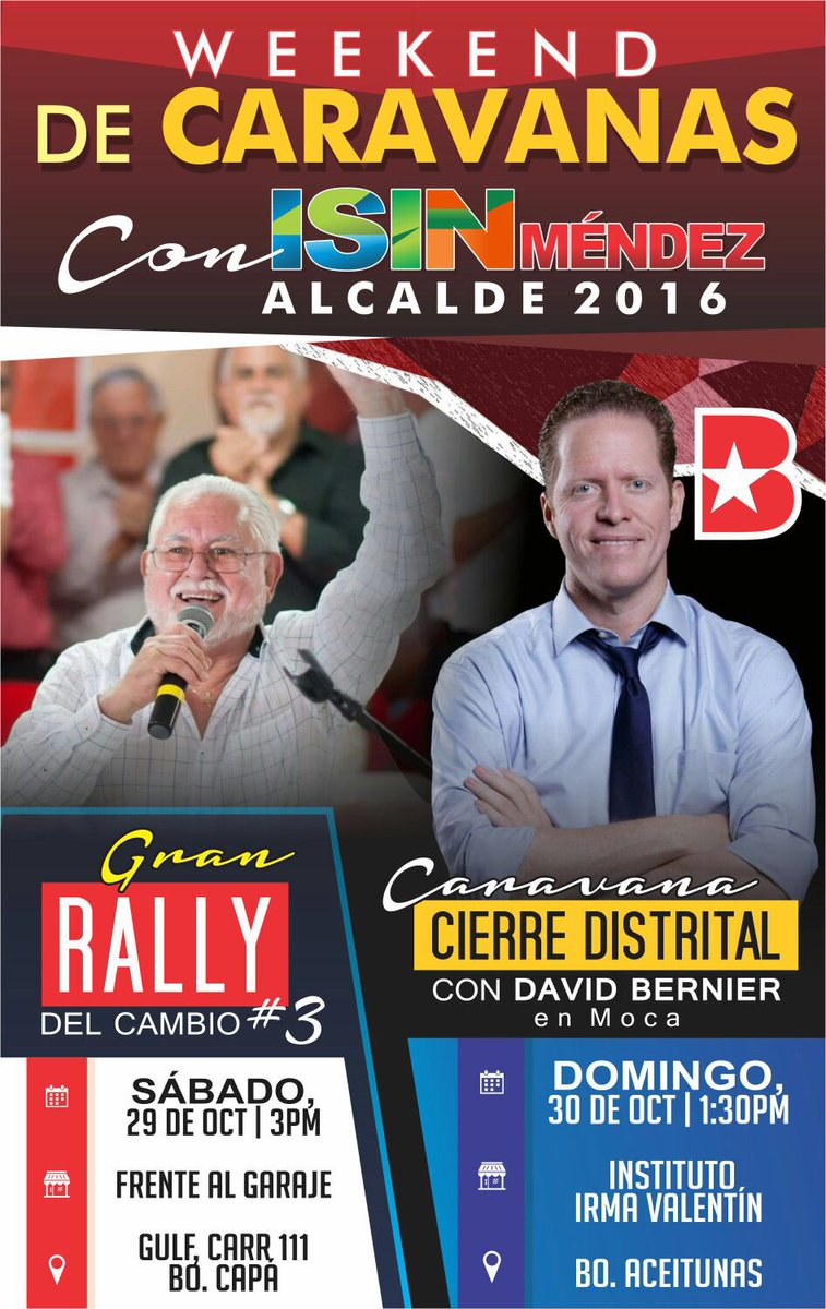Isinmendezmd's tweet photo. ¡Los espero! Moca cambia en el 2016 https://t.co/ueXt0WQV4Y