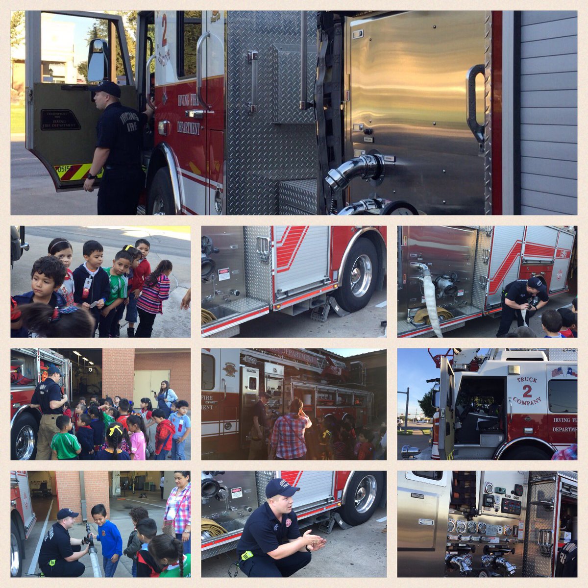 djimenez38K's tweet photo. Thank you Irving firefighters we learned so much!!! #WeAreLively  @MrsQuevedo9 https://t.co/wc8RefZmhi