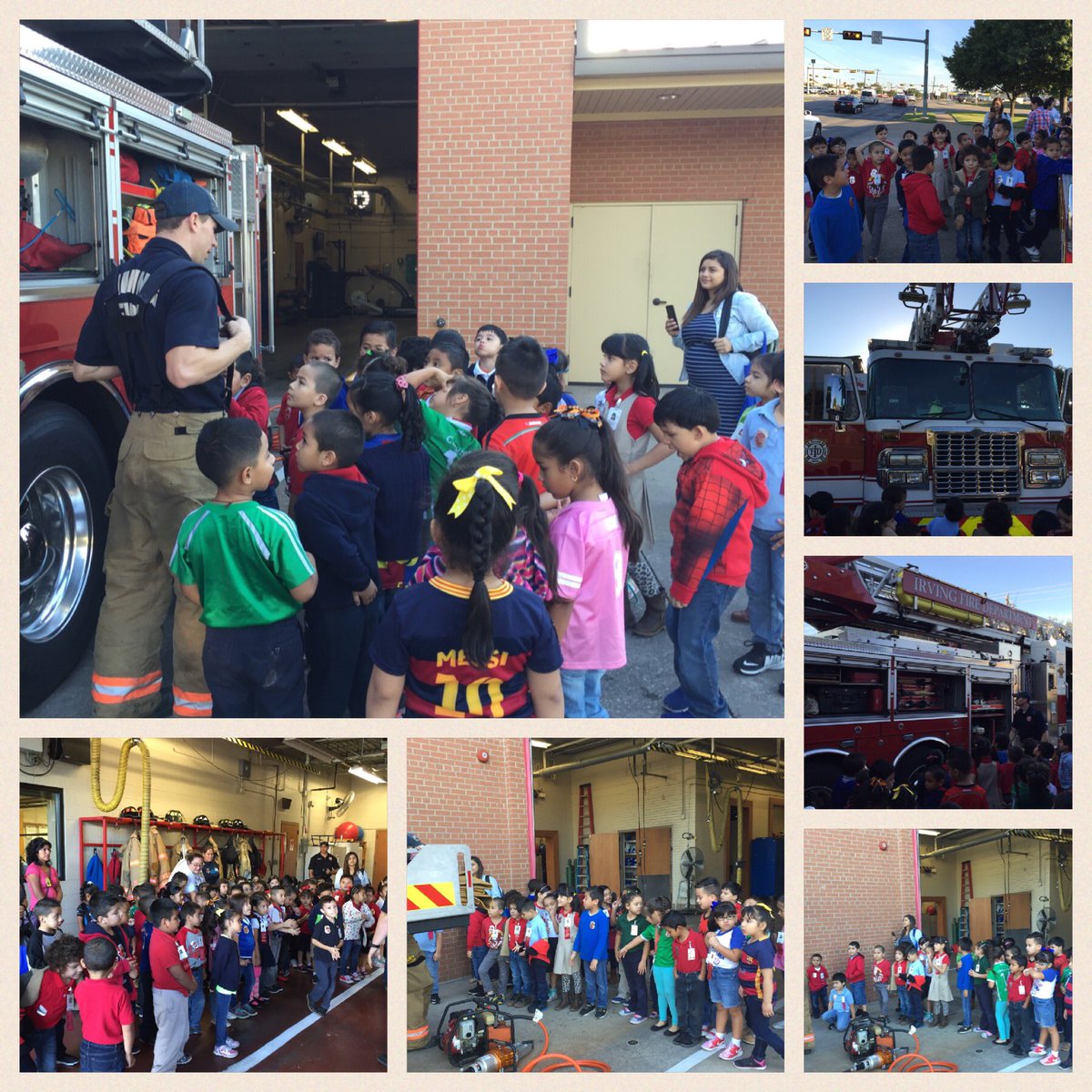 djimenez38K's tweet photo. Thank you Irving firefighters we learned so much!!! #WeAreLively  @MrsQuevedo9 https://t.co/wc8RefZmhi