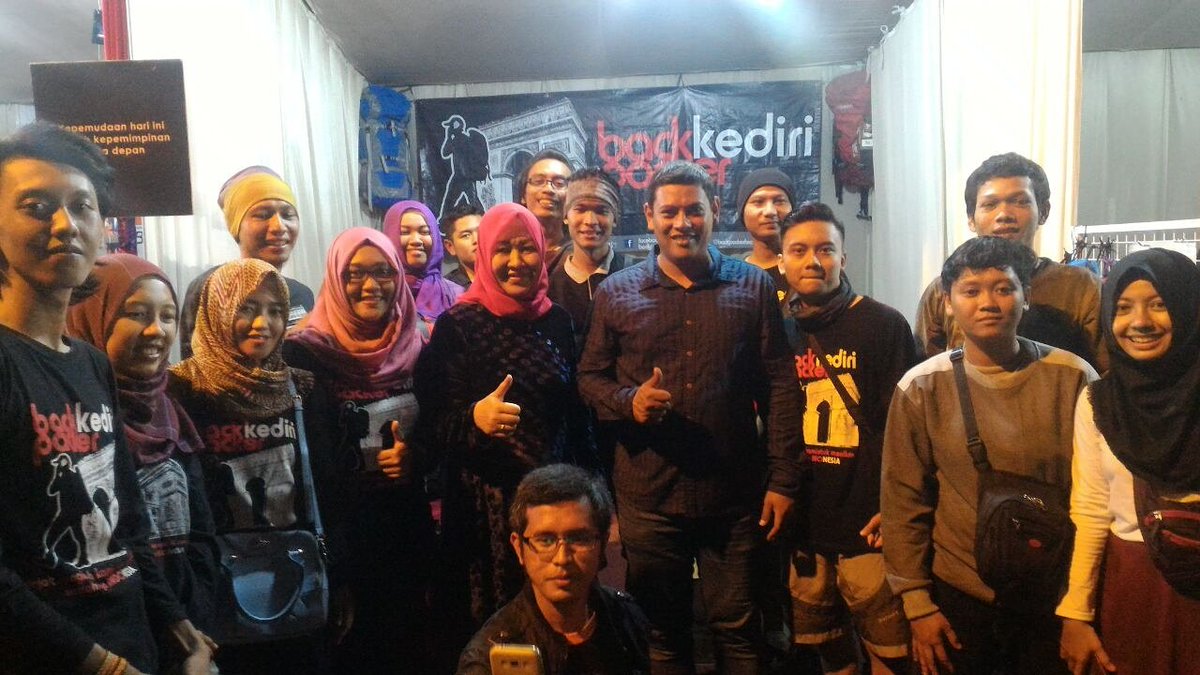 Malam pertama #harmonikediri #expokomunitas bersama bapak walikota kediri😘😘