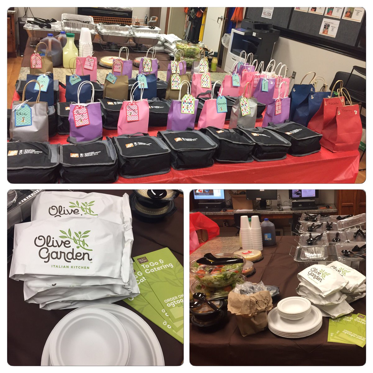JanelleBishop15's tweet photo. #2016CAM Appreciation Lunch for our AWESOME cashiers #olivegarden @Michael3Callan @JacobRobertsTHD @THDBecky31 @lumbeelady2004 Thank U https://t.co/E0UMJcfaMl