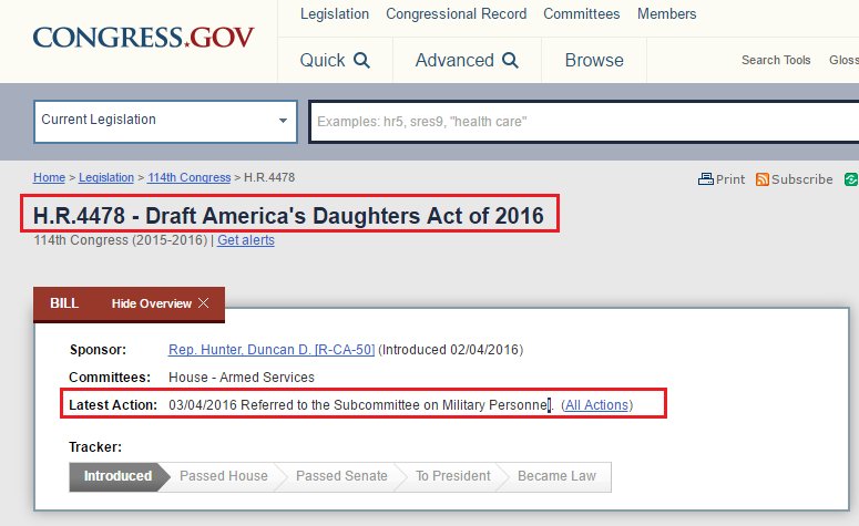 DaveNYviii's tweet photo. WAKE UP #DraftOurDaughters Act Of 2016 is already in sub committee

https://t.co/DAMkHiXJ2t https://t.co/Jas7vuFgsL