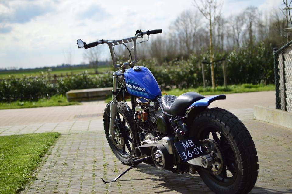 rocketbobs's tweet photo. Getting in the spirit of things here at Rocket Towers, pics just in from Johan of his Harley Shovel with Zombi bars #HappyHalloween weekend! https://t.co/rdgPO6n2Rr