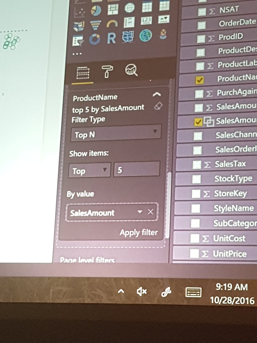 Rad_Reza's tweet image. filter top 5 #powerbi new feature #sqlpass #sqlsummit