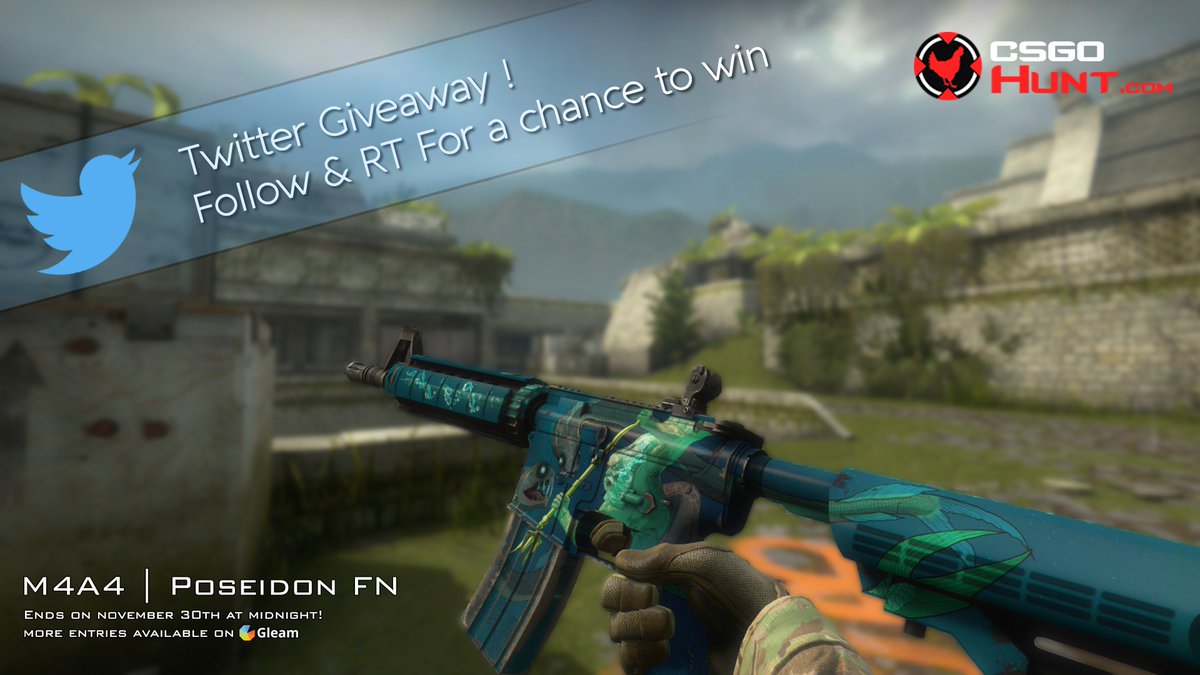 CSGOHunt's tweet image. CSGOHunt.com - M4A4 Poseidon 48 hours Giveaway - RT &amp;amp; Follow to enter! More entries on Gleam: gleam.io/CuBnb/csgohunt… #CSGOHunt