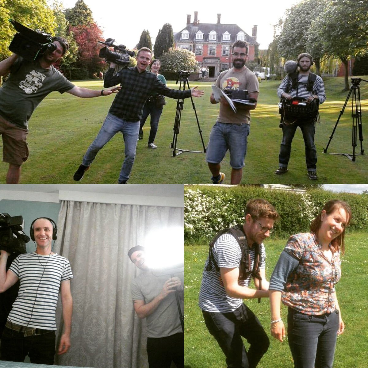 Shout out to the world's most awesome TV crew. They worked so hard, made us laugh &amp; put us at ease. #4inabed