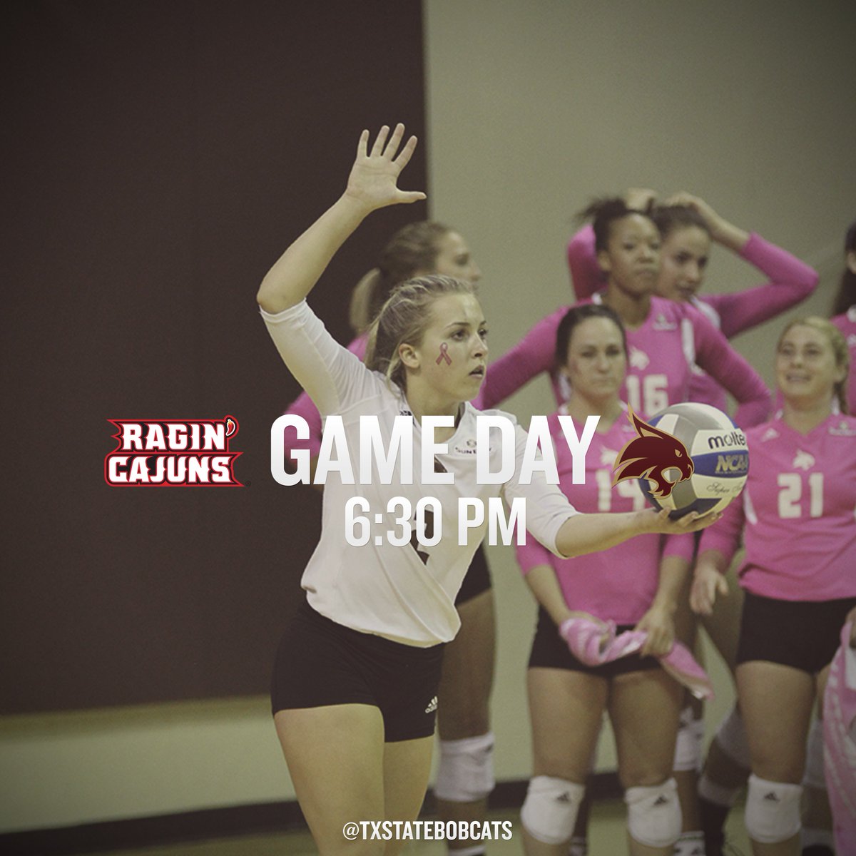 TxStateBobcats's tweet photo. The last home weekend of the year for @TexasStateVball https://t.co/AbNFqyii6I