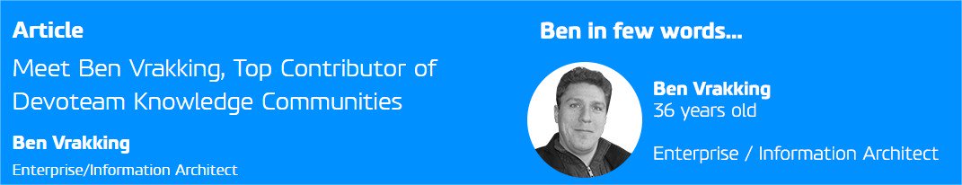 Devoteam's tweet image. Discover Ben Vrakking, Top Contributor of Devoteam #KnowledgeCommunities bit.ly/2dTUPga