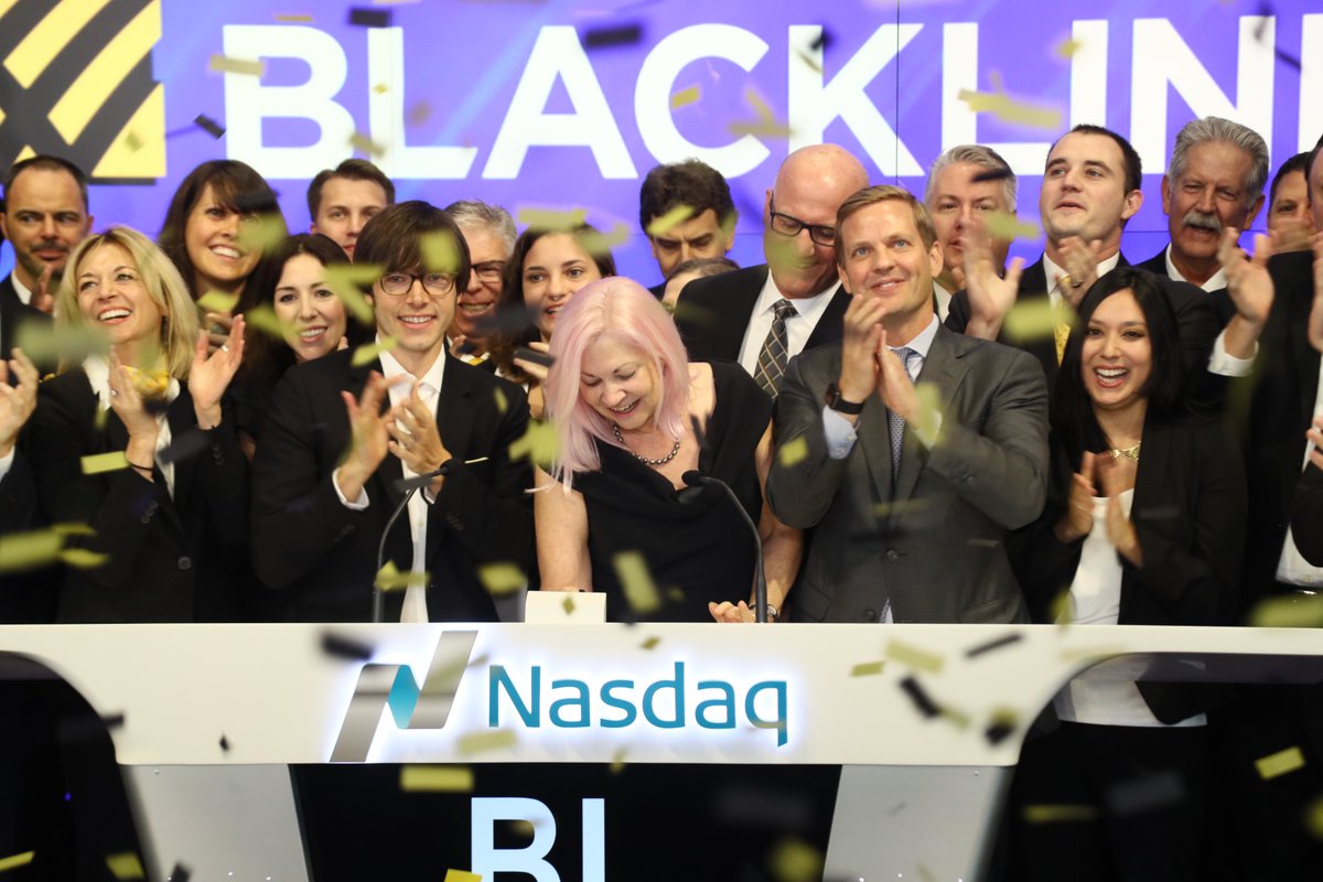 BlackLine's tweet photo. BlackLine CEO Therese Tucker thanks the BlackLine Community on IPO Day: https://t.co/9Hyz4MIHL9 #BlackLineIPO $BL #finance #womenintech https://t.co/7QDfnN5A13