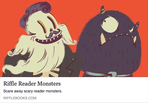 Today we're sharing YOUR reader monsters! Make your own and then tweet it <a href="/riffle/">Riffle</a> to give us all a scare: bit.ly/2eNggBU
