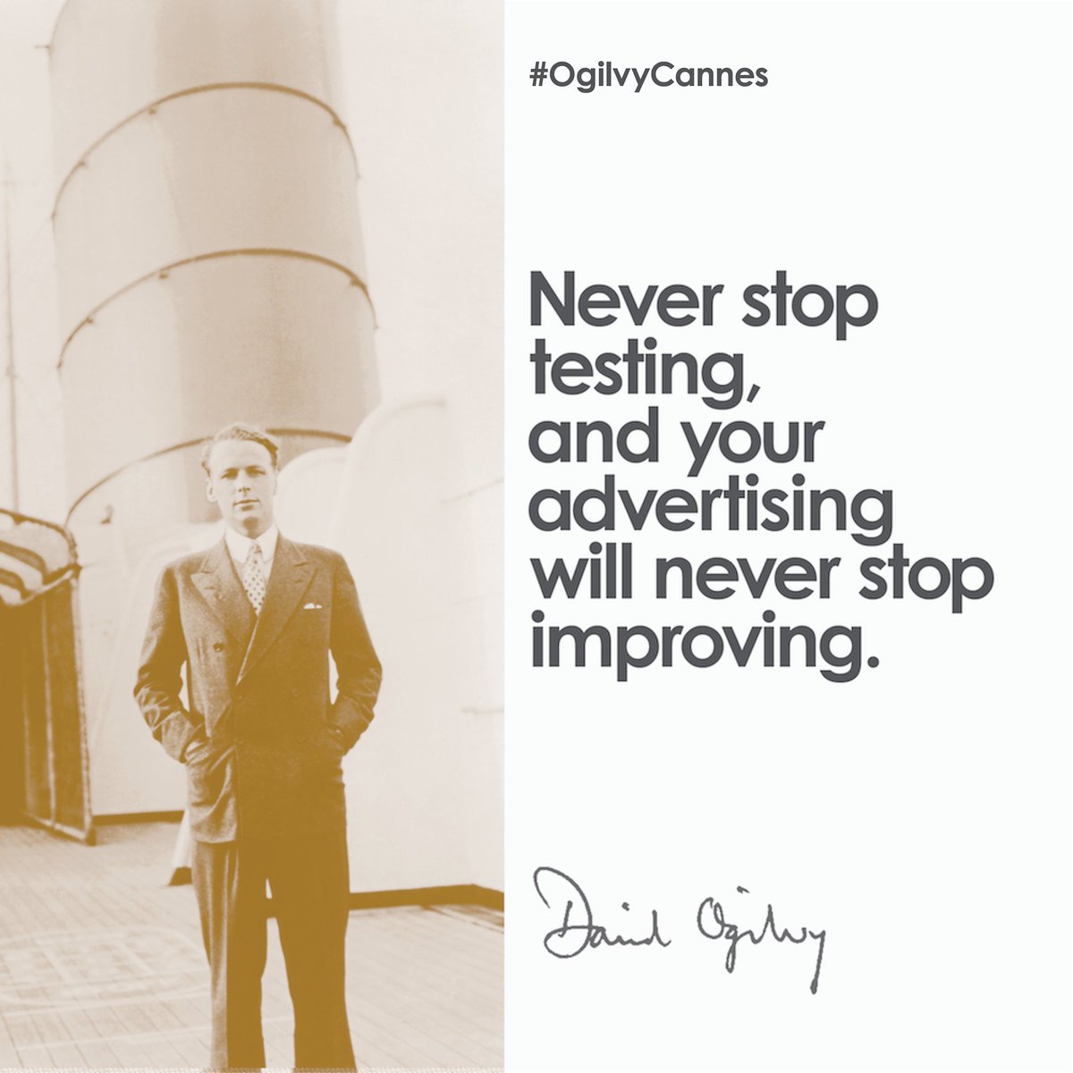Ogilvy's tweet photo. Your Friday Ogilyism #DavidOgilvy https://t.co/ypqfrgewVn