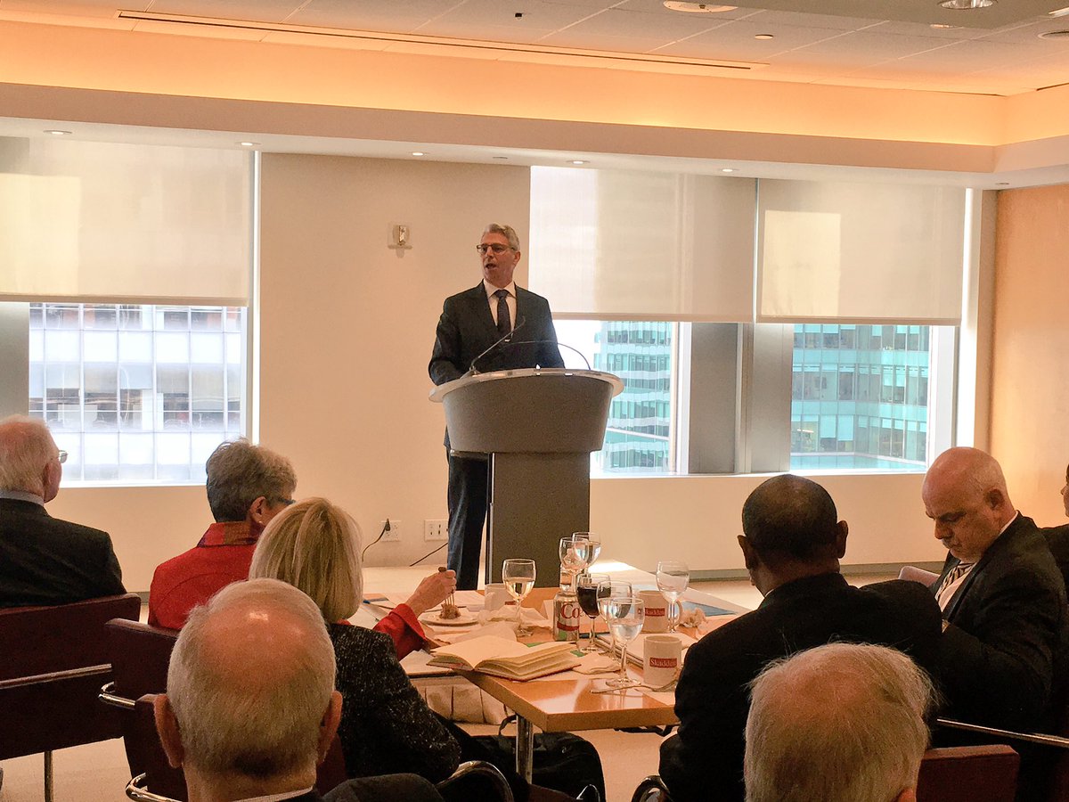 CanadaNY's tweet photo. Jeremy Rudin @OSFICanada sharing his perspective on global post-financial crisis reforms and implementation in #Canada. #CanEE https://t.co/KHrVclBU0r