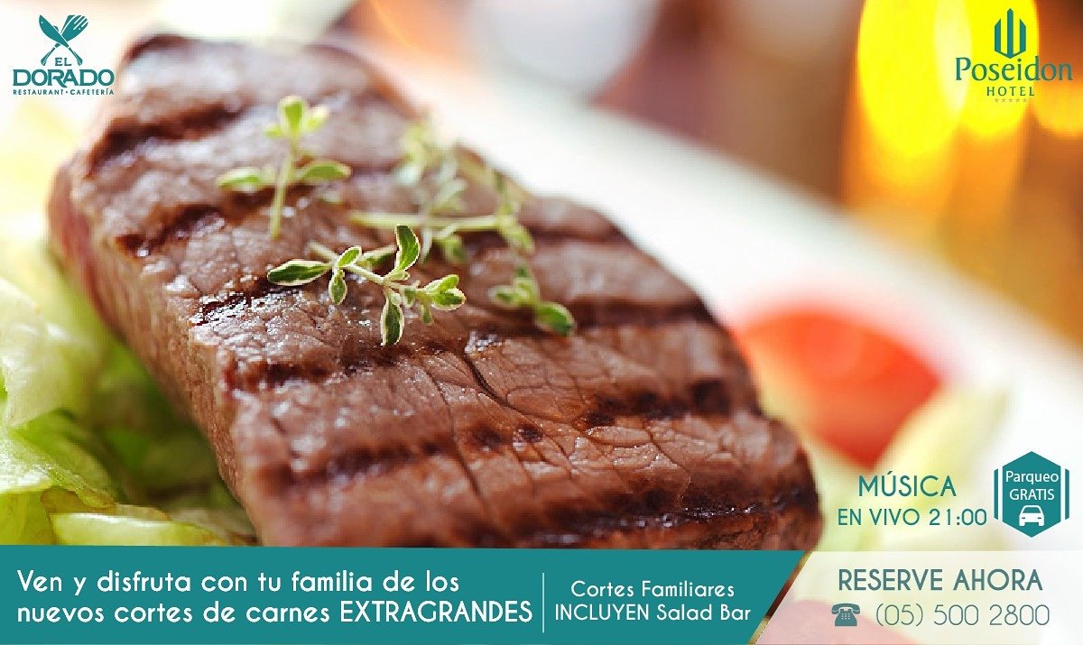 Ven y Disfruta ESTA NOCHE de los MEGA CORTES FAMILIARES en #HotelPoseidon #ViernesDeGrill #MusicaEnVivo