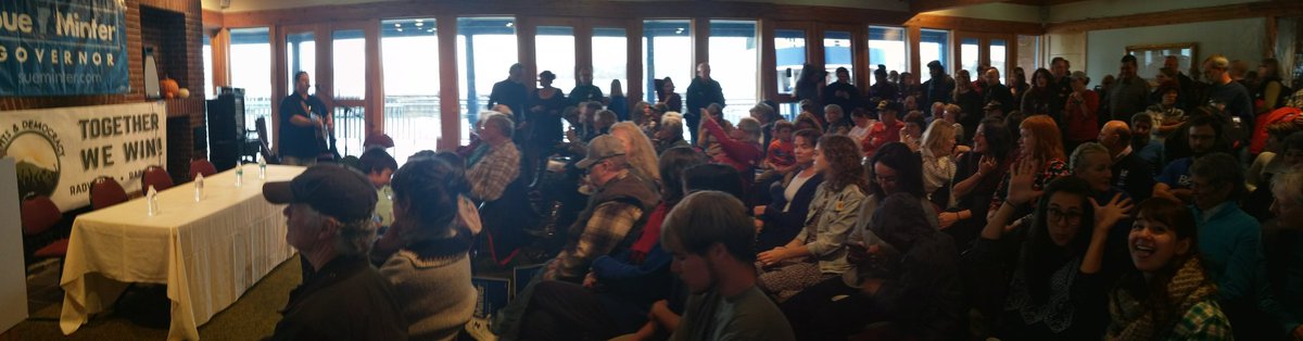 State Rep. Katherine Sims (@katherinesimsvt) on Twitter photo We're almost underway at the Gateway Center. Excited to welcome <a href="/BernieSanders/">Bernie Sanders</a>, <a href="/SueMinterVT/">Sue Minter</a>, and <a href="/DaveZuckermanVT/">Dave Zuckerman</a> to Newport! We're almost underway at the Gateway Center. Excited to welcome <a href="/BernieSanders/">Bernie Sanders</a>, <a href="/SueMinterVT/">Sue Minter</a>, and <a href="/DaveZuckermanVT/">Dave Zuckerman</a> to Newport!