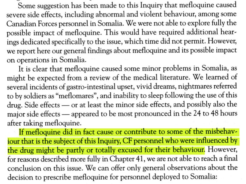 RemingtonNevin's tweet image. In light of recent Canadian testimony, this is perhaps the most important and overlooked conclusion of the Somalia Commission of Inquiry.