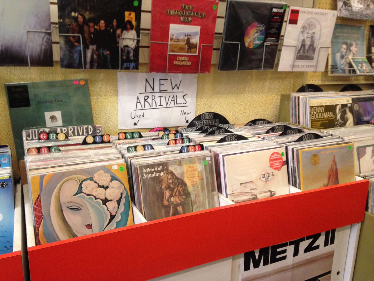 Some used records. Some new records.