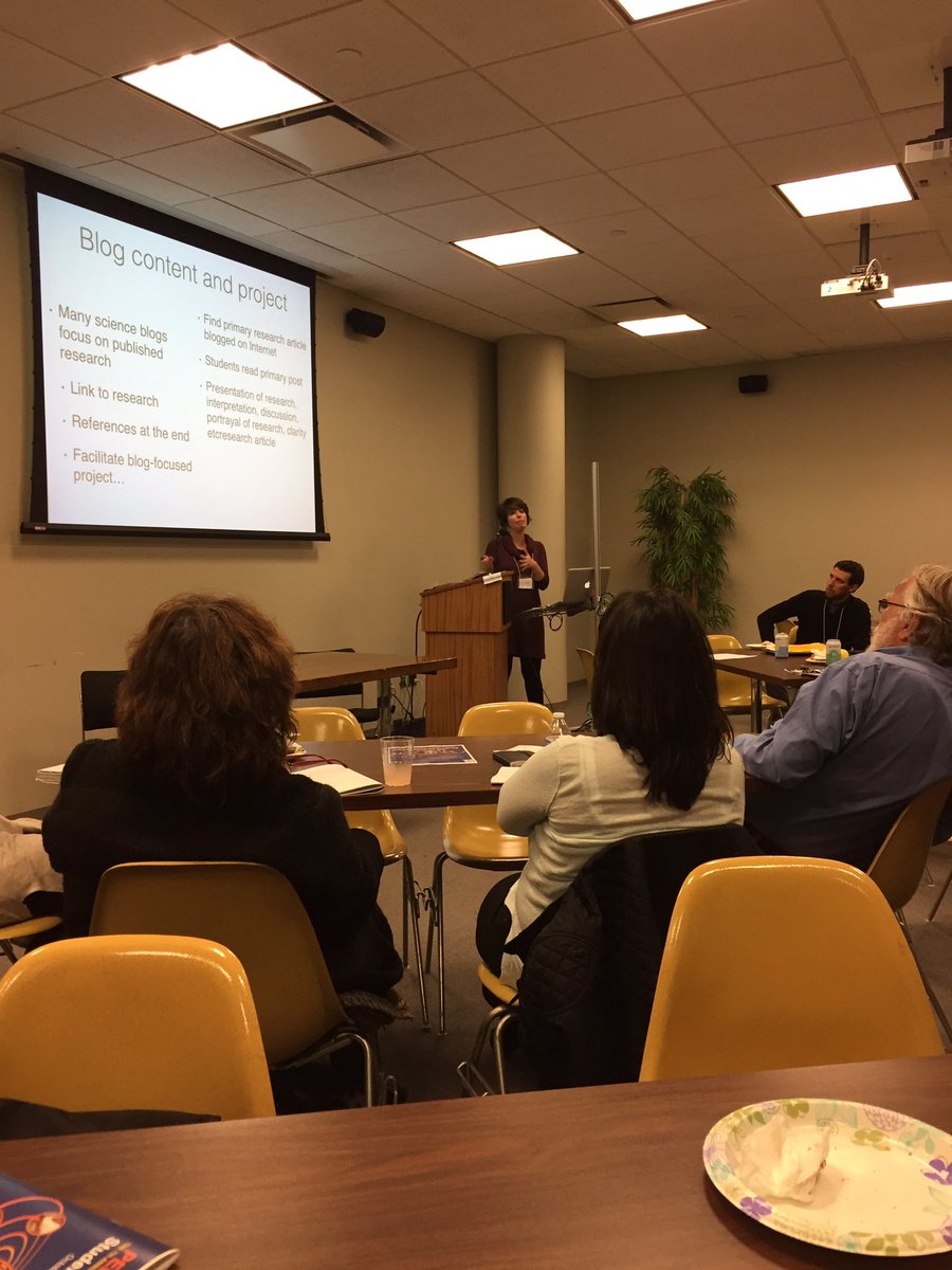 Julie Hecht and Dr. Phil Kreniske discussing "Blogging within and beyond the college classroom"

#PedagogyDay #GraduateCenter #Pedagogy