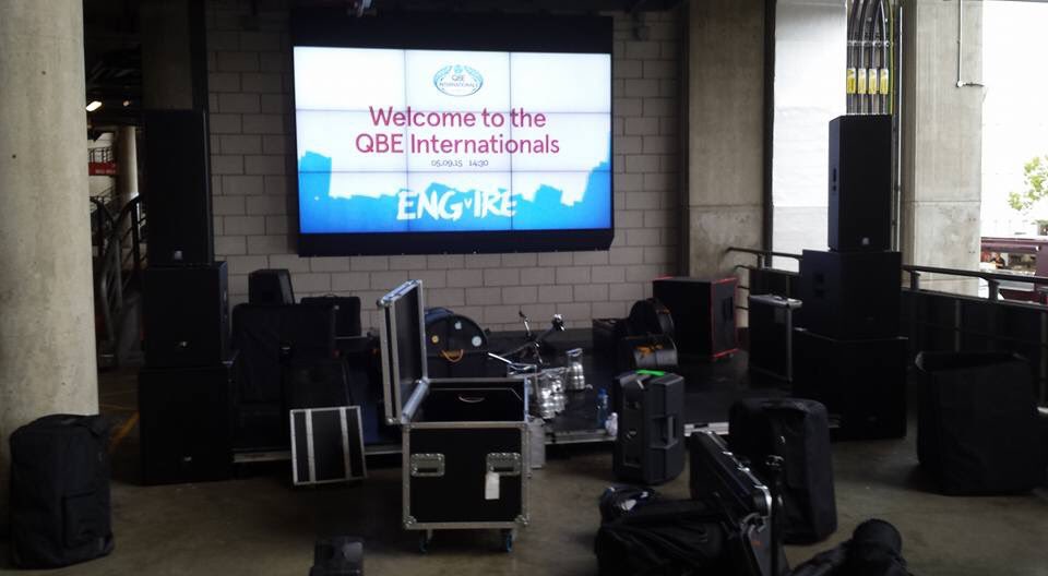 freddieaudio's tweet photo. Flashback to the set up at Twickenham pre World Cup in the ruck and maul bar. #FlashbackFriday https://t.co/c78QR7MM8s