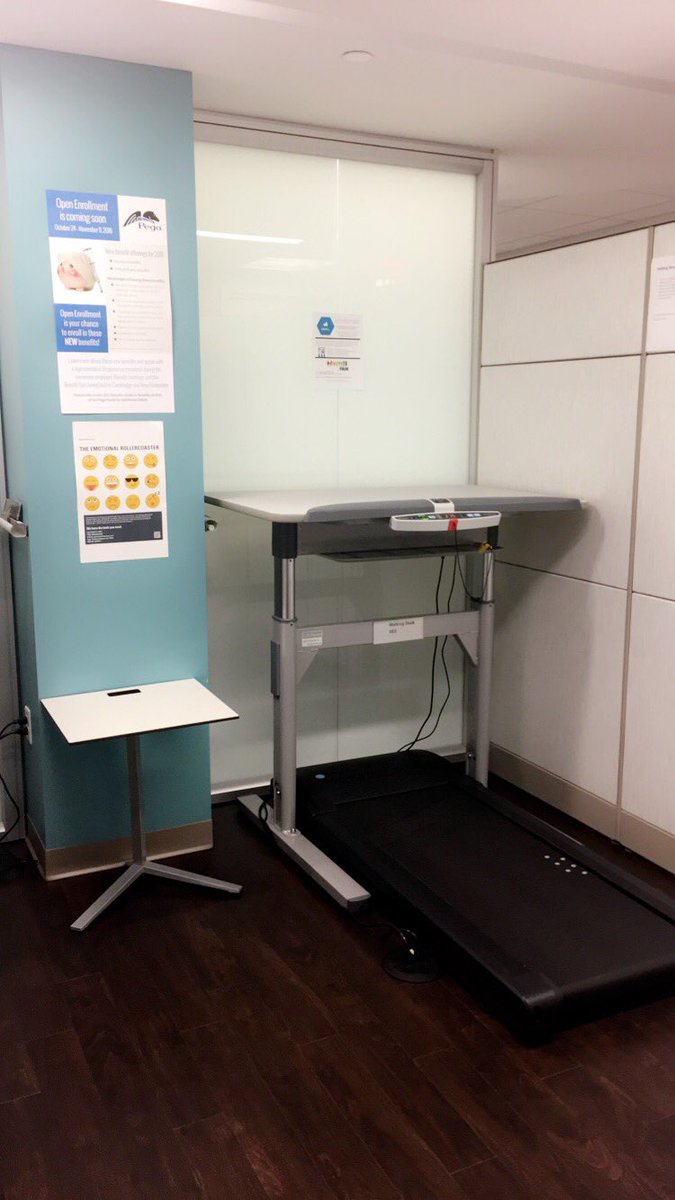 IrishEyes1982's tweet image. Love the treadmill desks at work! #LifeAtPega @pega #GetToSteppin