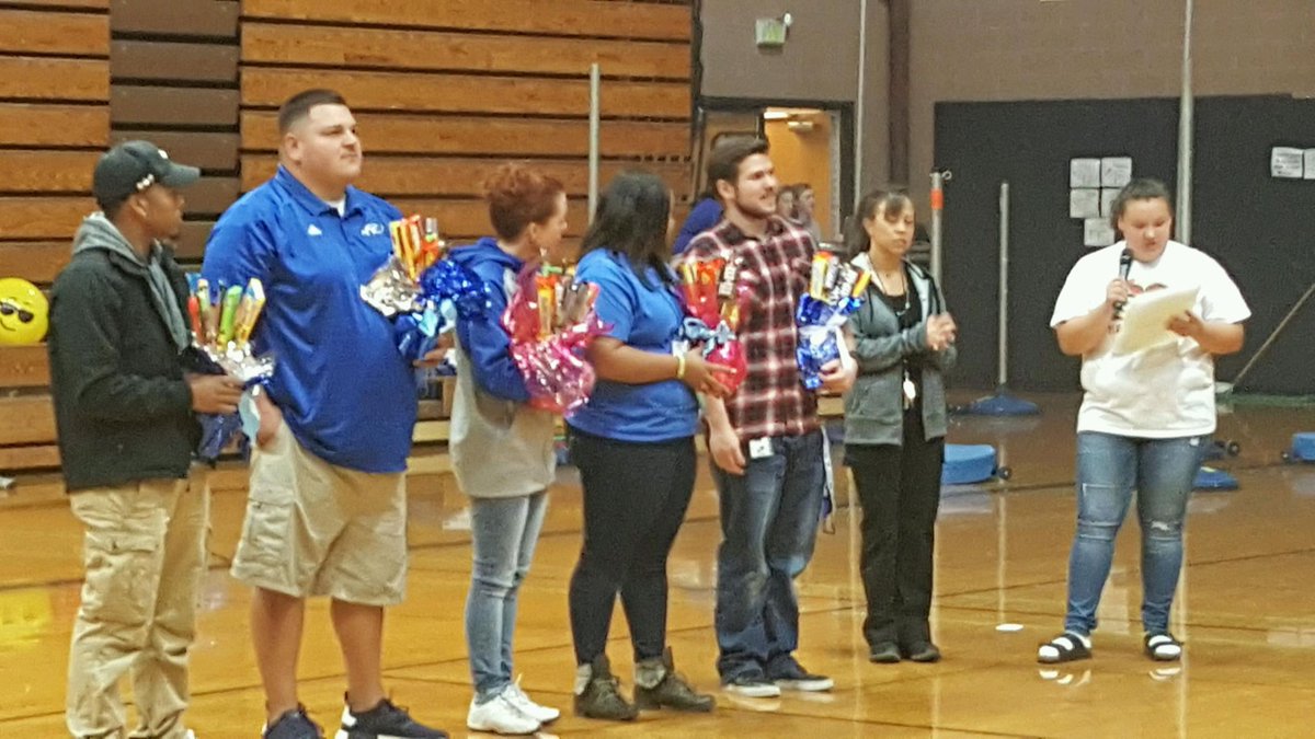 CLS honoring some of our amazing fall coaches at our homecoming pep rally!