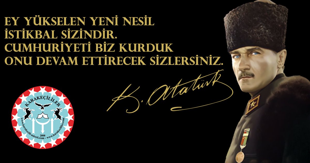 Karakecililer's tweet photo. CUMHURİYET BAYRAMIMIZ KUTLU OLSUN!!! #Türkiye #Cumhuriyet #Atatürk #TÜRKünBayramı29Ekim https://t.co/MNK78DBh7p