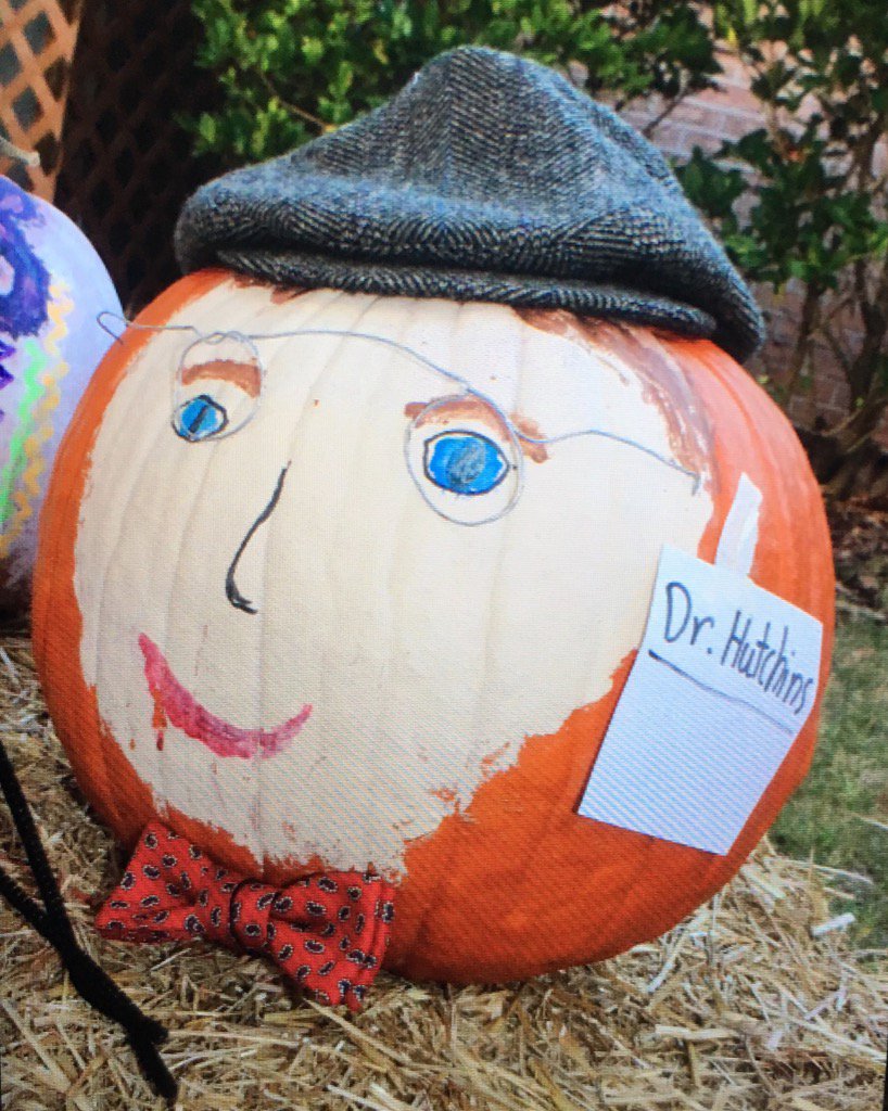 donohoschool's tweet photo. It seems that @JamesGHutchins had a pumpkin hanging out at the #lowerschool this week. #fallfestivalweek #donohodays https://t.co/uoTsUpBgWQ