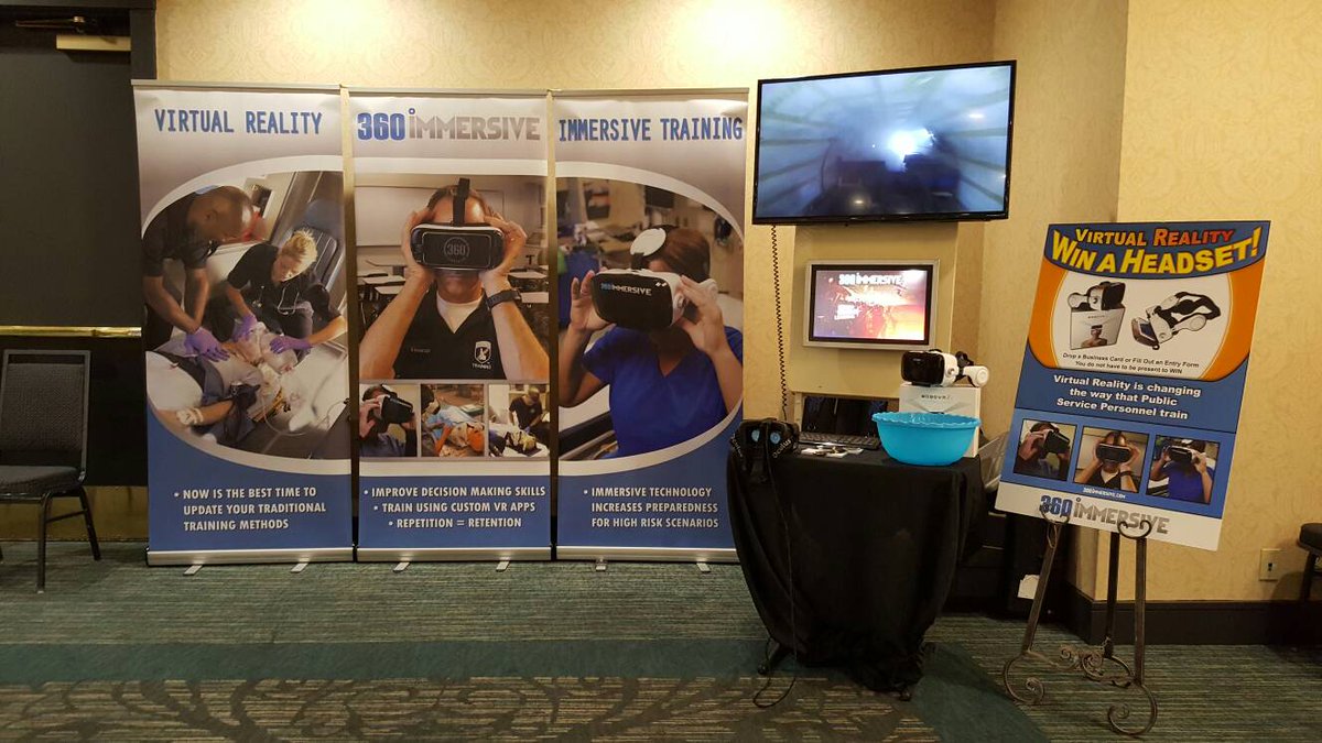 DTXcreative's tweet image. We're showcasing VR training at the EMS education conference at the Grove Hotel
