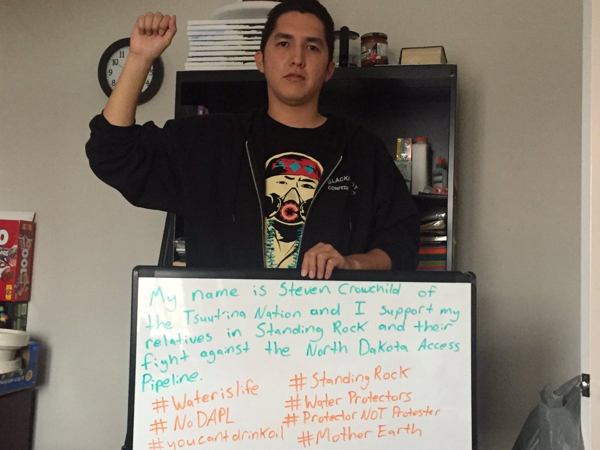 #NoDAPL
#Waterislife
#MotherEarth
#StandingRock
#WaterProtectors
#ProtectorsNOTProtesters
#YouCantDrinkOil