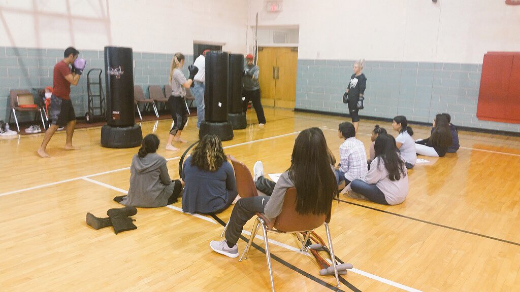 MackRaiders's tweet photo. Kickboxing and PE. #getupandexercise https://t.co/daIGd2JuhE