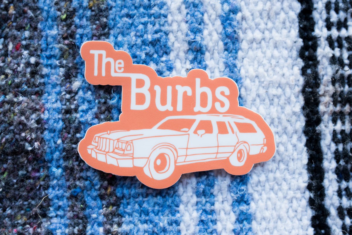 sprucemidwest's tweet photo. Our Burbs sticker is back in stock at @DNAGalleries go snag yours and make sure to check out our tees there as well! https://t.co/T8zc5cadzd
