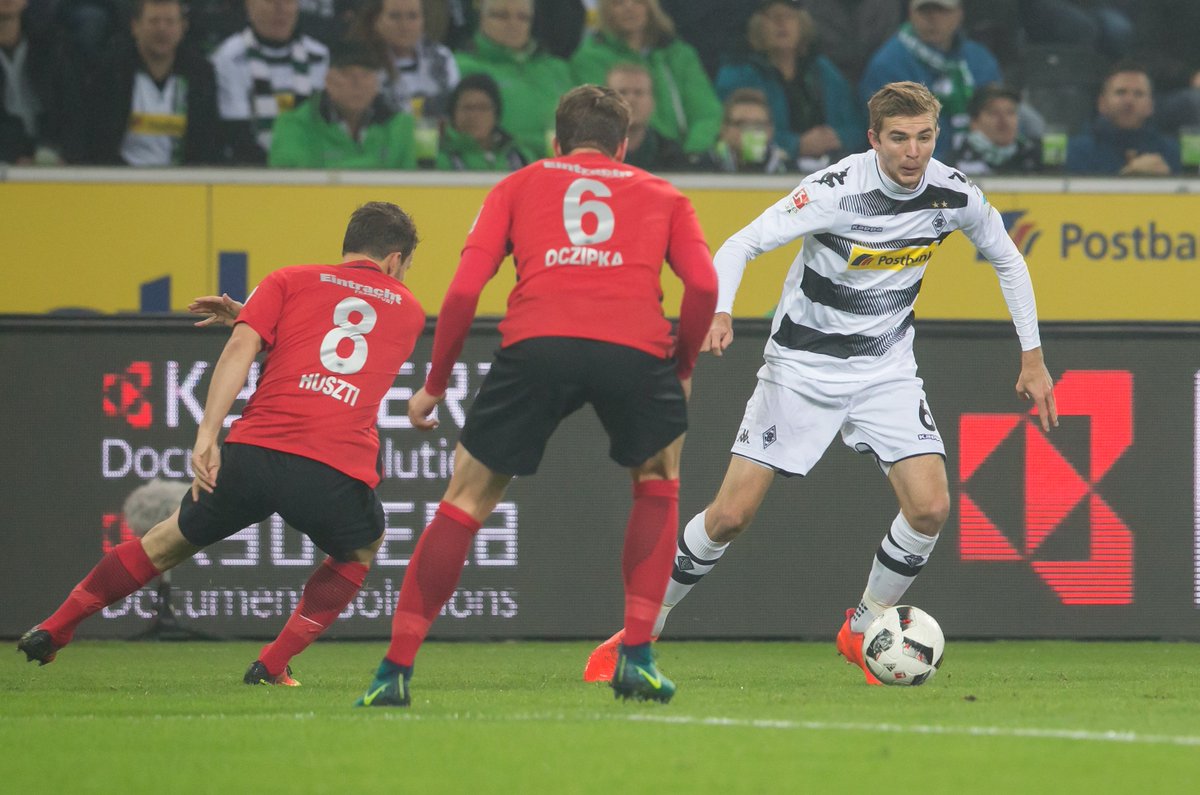 borussia's tweet photo. 💯 #Bundesliga Spiele für Christoph Kramer ✅ #BMGSGE 0:0 https://t.co/SWK7CYBD0B