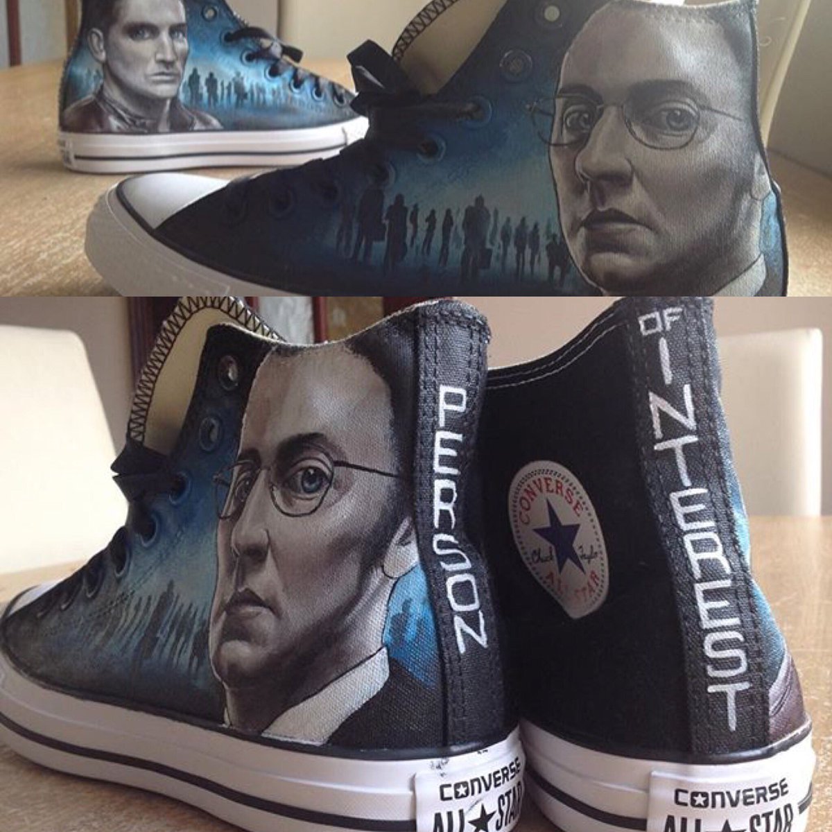 Graceeanna_'s tweet photo. @PersonInterest inspired Converse shoes! Love them so much ! @MichaelEmerson  @AmyAcker @onlysarahshahi @POIFUSCO https://t.co/S9sAgaTTN0