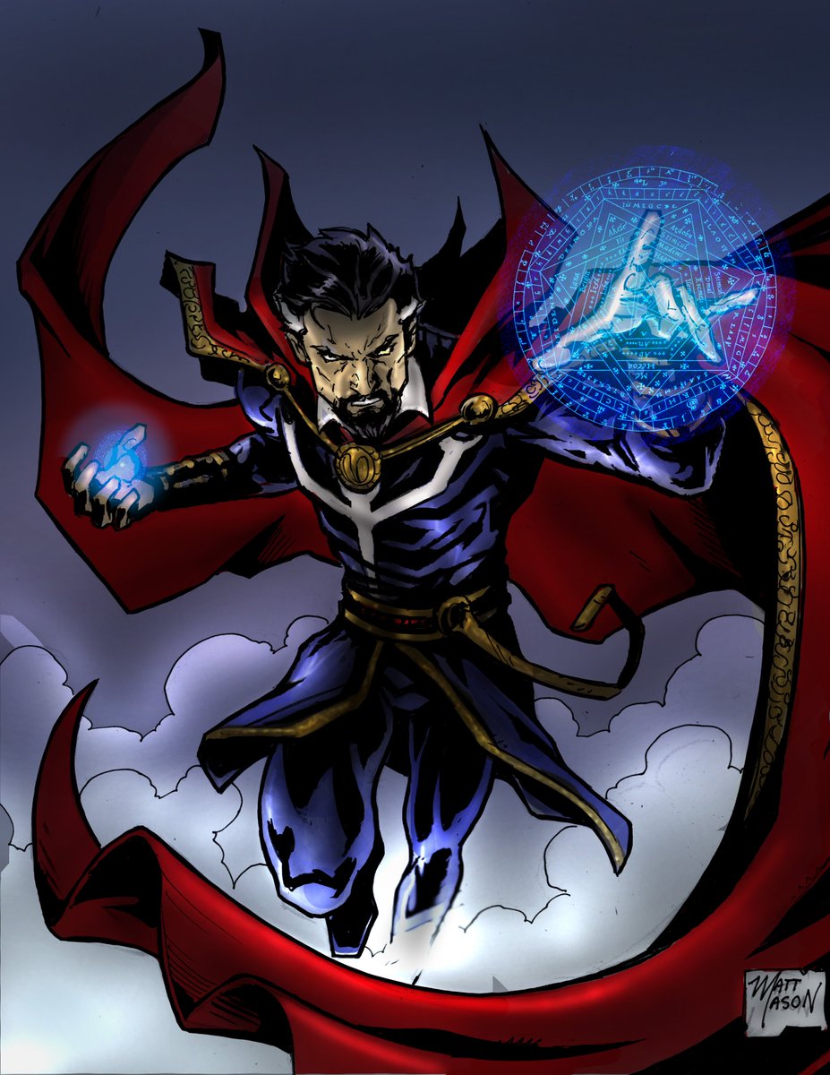 ArtistMattMason's tweet photo. My illustration of Marvel's Dr. Strange #ArtistMattMason #fanart #marvelcomics https://t.co/cllwgVsD11