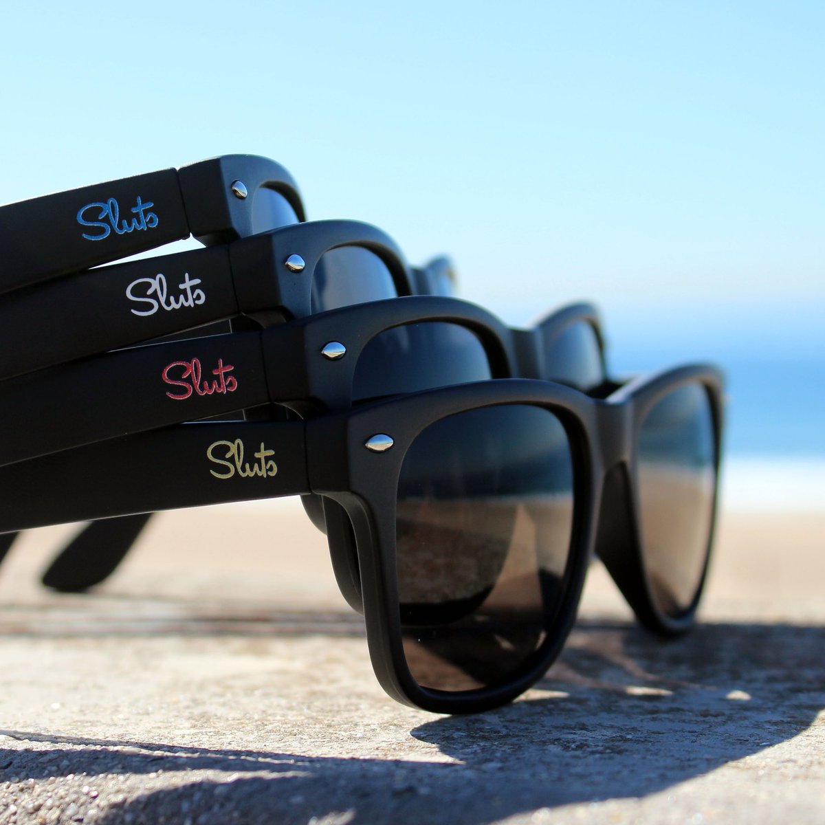 ShadySluts's tweet photo. What a lineup. The West Coast #shadysluts sunglasses are ready for your weekend #getsome https://t.co/vMskwI7yu5