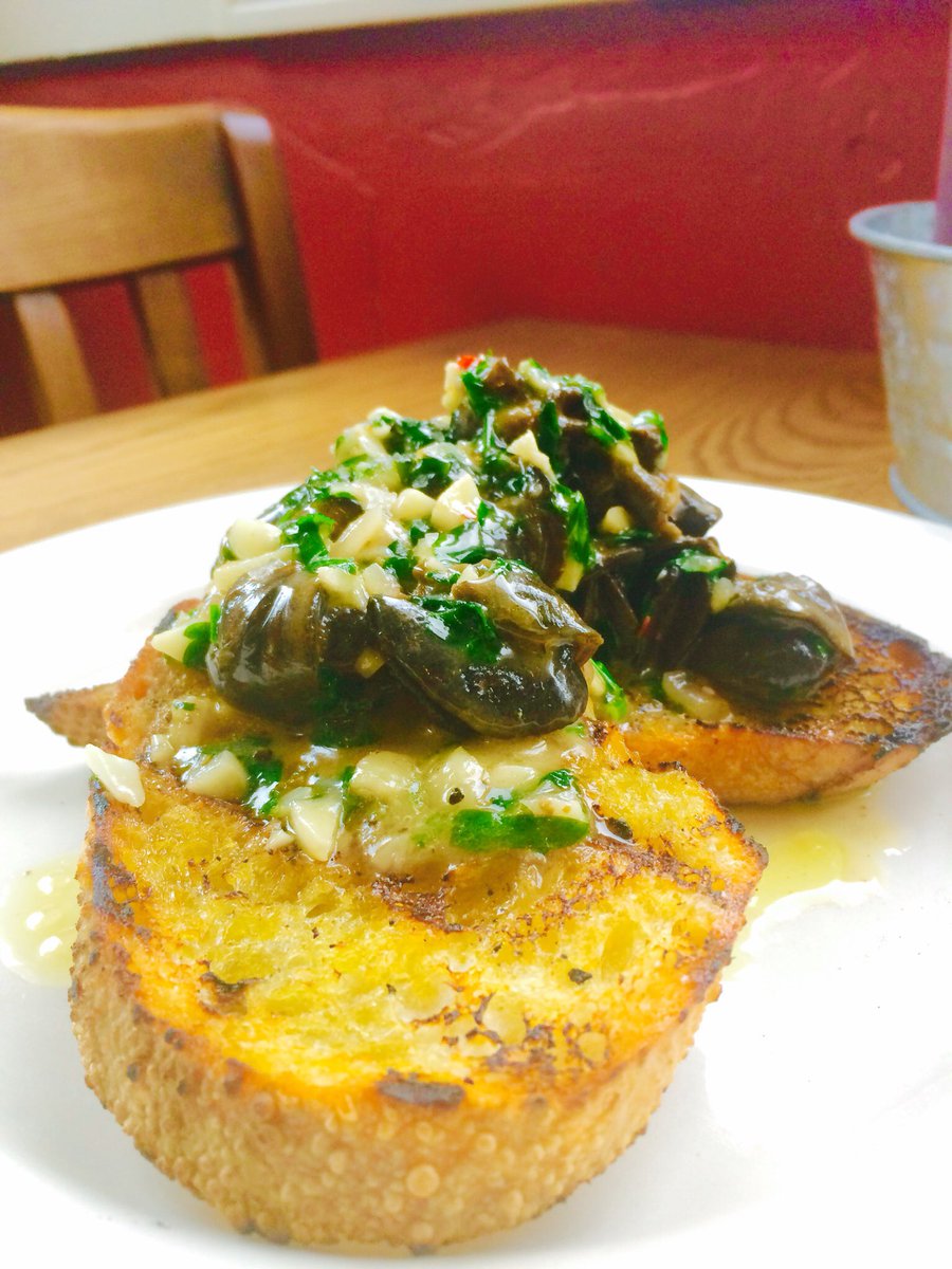 Snails - Escargot, garlic butter, grilled sourdough bread #raynhamma #2jerksbbq #snails