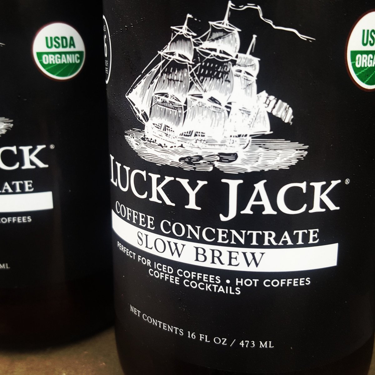 TopShelfSMD's tweet photo. It's #october but we've got this. @LuckyJackCoBrew #slowbrew #coffeeconcentrate #organic 16 servings per 16 oz bottle. #topshelfsales https://t.co/L4sCRIycvT
