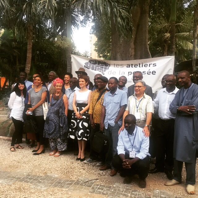FranceoSenegal's tweet photo. #ldma2016 #LesAteliersDeLaPensee à Dakar. Merci aux différents intervenants réunis à l'@IFSenegal #kebetu https://t.co/s1TphIIqke