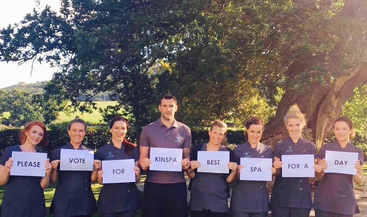 Kinspa Team asking for your vote for 'Best Spa for a Day'
Vote goodspaguide.co.uk/awards/2016-aw… &amp; you could #WIN a Spa Day! #goodspaawards