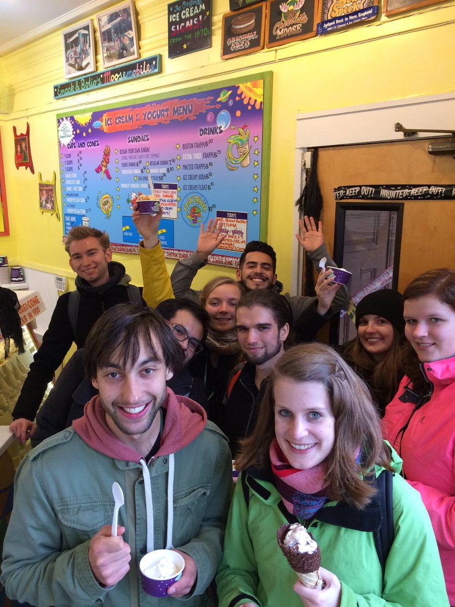 igemgroningen's tweet photo. We treated our speakers to 'the best icecream in Boston' #igem2016 #giantjamboree #CryptoGErM #nowtheywantmassages #spoiled #greatjob #proud https://t.co/iIenRjlzqZ
