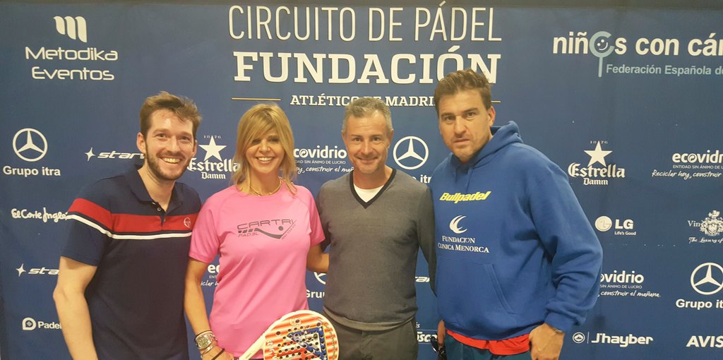 Gracias <a href="/debenitoarantxa/">arandebenito</a> por tu apoyo en el Circuito de Padel #Atletipadel #padelsolidario en apoyo a <a href="/cancerinfantil/">Federación Española de Familias de Cáncer Infantil</a>