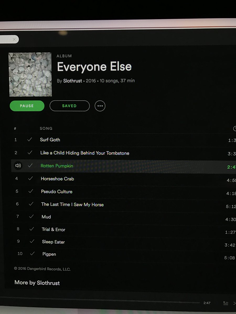 dangerbird's tweet image. It's allliiivvveeeee!! Hear @SLOTHRUST's new album #EveryoneElse TODAY on @Spotify — open.spotify.com/album/6qxJOHs1…