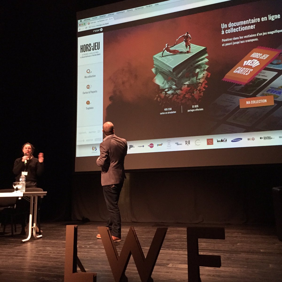 LiegeWebFest's tweet image. L&apos;univers du football est présent au @LiegeWebFest grâce à Hors-jeu.
#LWF16