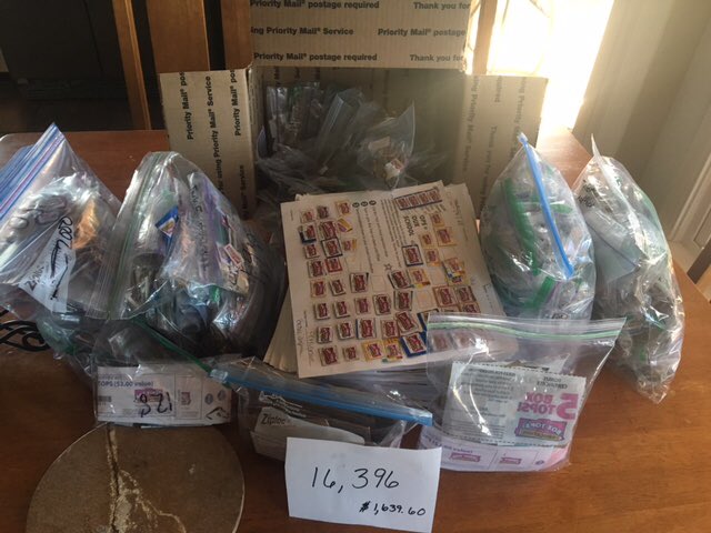 SaintPatPTO's tweet photo. THANK YOU  for your Box Tops!A Special THANKS to Angela Hogg for her leadership with this project. We collected 16,396 to earn us $1,639.60 https://t.co/WhTufJUlre