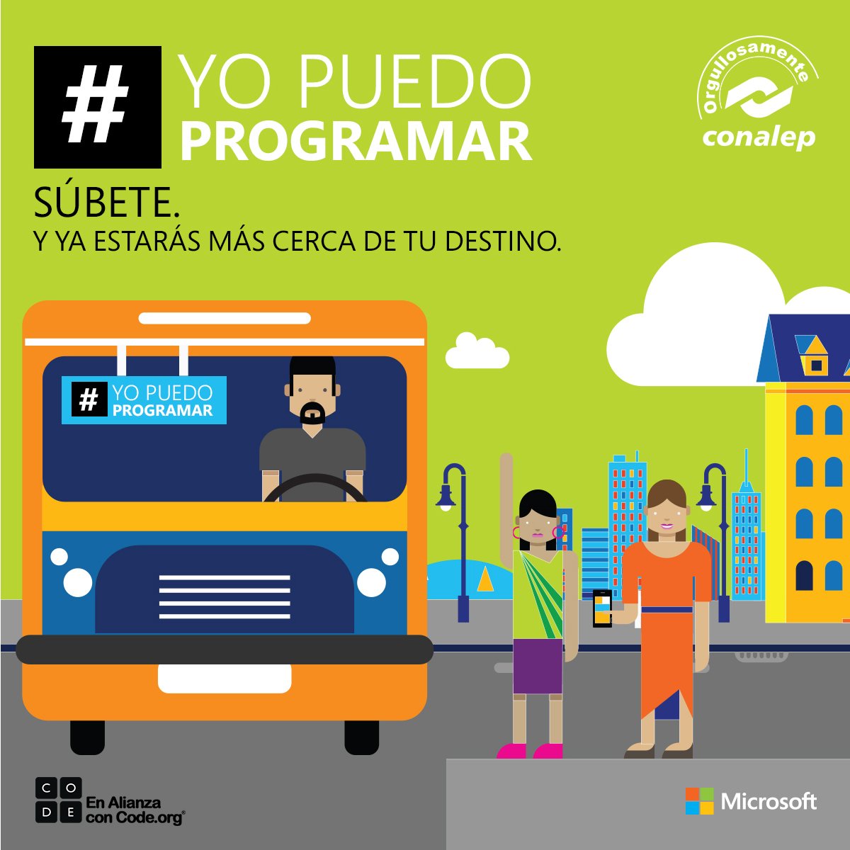 CONALEP_Mex's tweet photo. ¡La semana de código está muy cerca! El futuro ya llegó y es hora de que hagas realidad tus ideas. Atrévete a decir #YoPuedoProgramar https://t.co/Sxze63rBZh