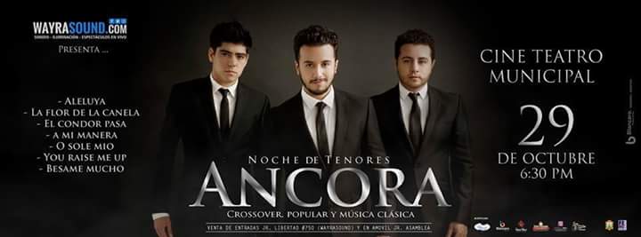 Mañana nos vemos #Ayacucho  :D #AncoraTenores <a href="/WAYRASOUND/">WAYRASOUND</a>