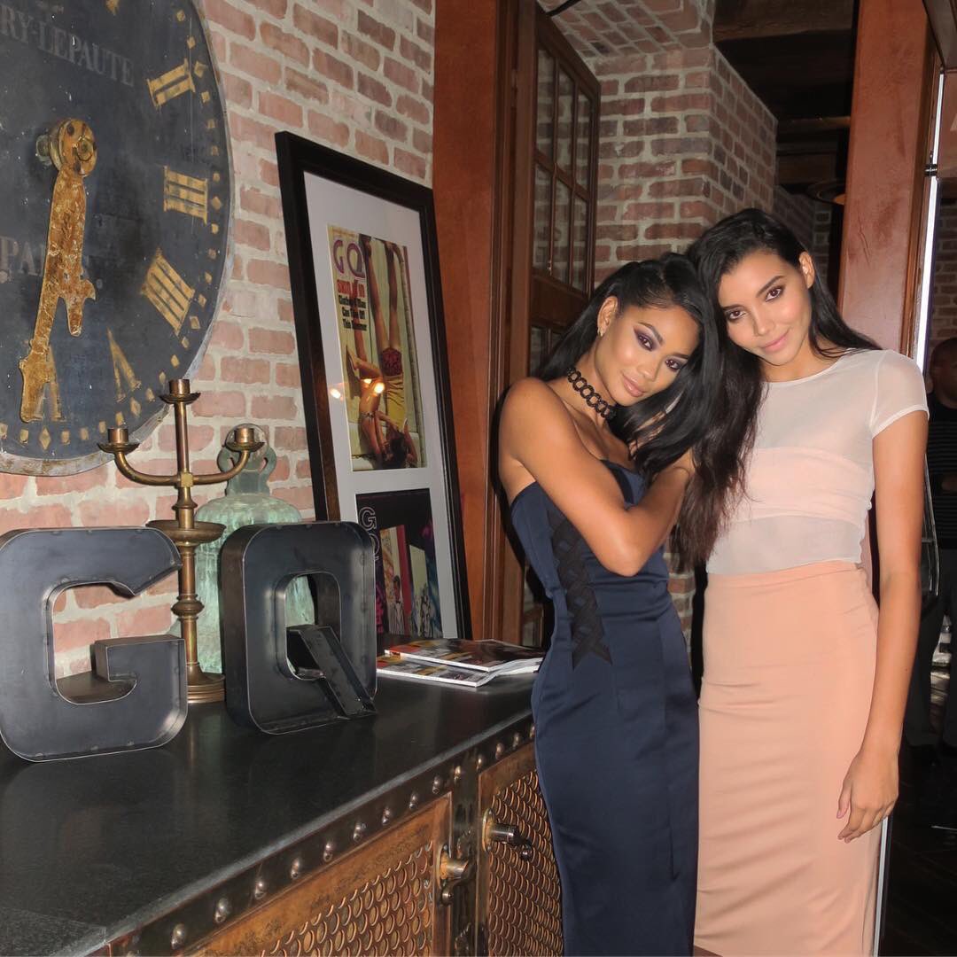 Chanel Iman Daily on Twitter: "Chanel Iman w/ Nickayla Rivera at a GQ x