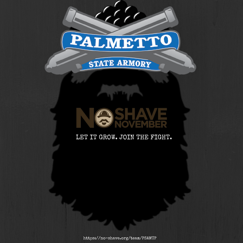 #NoShaveNovember #PSAMTP #PalmettoStateArmory #CancerResearch #CharlestonSC