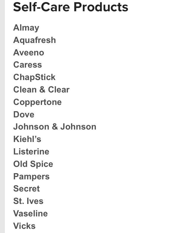 help_your_world's tweet photo. All of these brands still test their products on animals. Do your part and stop using these brands! Do not support companies that do this! https://t.co/q521RGg8n9